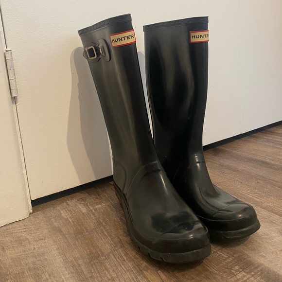 hunter original tall boots size EU 38 black - Picture 6 of 11